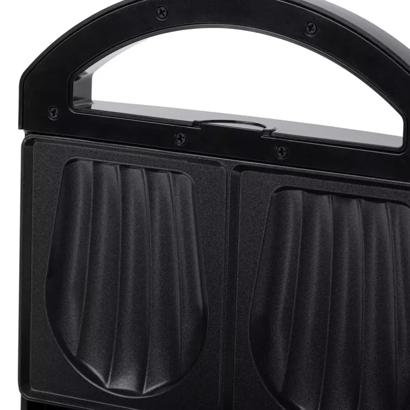 Sumuštinių keptuvė Adler AD 3069 – kompaktiškas sumuštinių presas, 750 W, 2 sumuštiniai, juoda