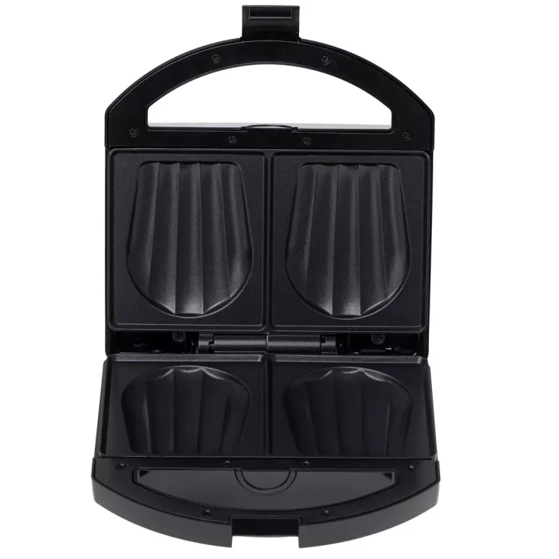 Sumuštinių keptuvė Adler AD 3069 – kompaktiškas sumuštinių presas, 750 W, 2 sumuštiniai, juoda