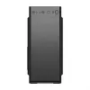 Korpusas FSP CMT160 Midi Tower juodas – ATX/µATX/ITX, 1×3,5 colio + 2×2,5 colio vietos, 1×5,25 colio, USB 3.2 Gen1 Type-A, 173×370×410 mm