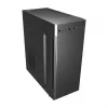 Korpusas FSP CMT160 Midi Tower juodas – ATX/µATX/ITX, 1×3,5 colio + 2×2,5 colio vietos, 1×5,25 colio, USB 3.2 Gen1 Type-A, 173×370×410 mm