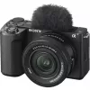 Vlog kamera Sony ZV-E10 II — 26 MP CMOS, 4K 3840×2160, objektyvas 16-50mm, juoda, 0,292 kg