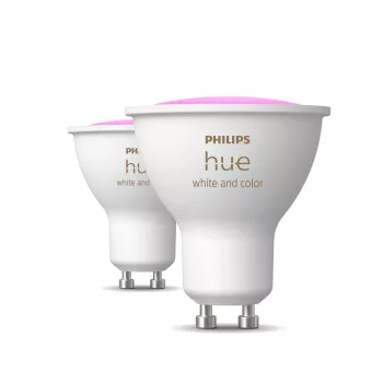 Philips Hue White and Colour Ambience GU10 prožektorius – išmanusis – (2 vnt. pakuotė)