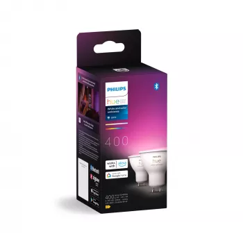 Philips Hue White and Colour Ambience GU10 prožektorius – išmanusis – (2 vnt. pakuotė)