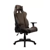 Žaidimų kėdė Arozzi Avanti SoftFabric Brown – audinio apmušalai, ergonomiškas dizainas, reguliuojamas aukštis ir pakreipimas