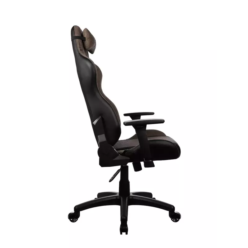 Žaidimų kėdė Arozzi Avanti SoftFabric Brown – audinio apmušalai, ergonomiškas dizainas, reguliuojamas aukštis ir pakreipimas