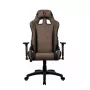 Žaidimų kėdė Arozzi Avanti SoftFabric Brown – audinio apmušalai, ergonomiškas dizainas, reguliuojamas aukštis ir pakreipimas