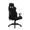 Žaidimų kėdė arozzi Avanti SoftFabric Pure Black – ergonomiška, aukšta nugara, reguliuojamos porankiai, atlošiama