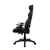 Žaidimų kėdė arozzi Avanti SoftFabric Pure Black – ergonomiška, aukšta nugara, reguliuojamos porankiai, atlošiama