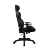 Žaidimų kėdė arozzi Avanti SoftFabric Pure Black – ergonomiška, aukšta nugara, reguliuojamos porankiai, atlošiama