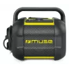 Statybinis radijas Muse M-968 BTY — analoginis FM, 40 W RMS, Bluetooth 10 m, dulkėms/ smūgiams atsparus, juodai geltonas