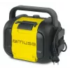 Statybinis radijas Muse M-968 BTY — analoginis FM, 40 W RMS, Bluetooth 10 m, dulkėms/ smūgiams atsparus, juodai geltonas