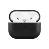 Apsauginis odinis dėklas FIXED FIXLPM-999-BK ausinėms su MagSafe palaikymu, juodas