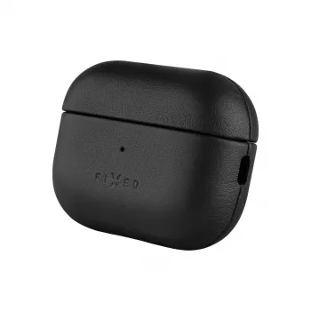 Apsauginis odinis dėklas FIXED FIXLPM-999-BK ausinėms su MagSafe palaikymu, juodas