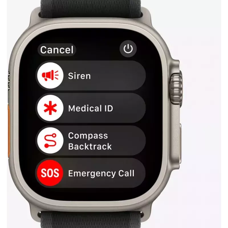 Išmanusis laikrodis Apple Watch Ultra 2 GPS + Cellular 49mm natūralaus titano korpusas su Tan Alpine Loop Medium dirželiu