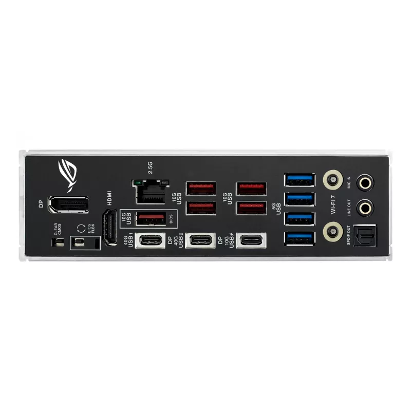 Motininė plokštė ASUS ROG STRIX X870-F GAMING WIFI — AMD X870, Socket AM5, ATX, DDR5, 4x DIMM, Wi‑Fi 7, BT 5.4