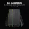 Korpusas CORSAIR 2500D AIRFLOW Midi Tower Juodas — ATX/Micro ATX, priekyje 280 mm radiatoriaus palaikymas, USB-A x2, USB-C x1