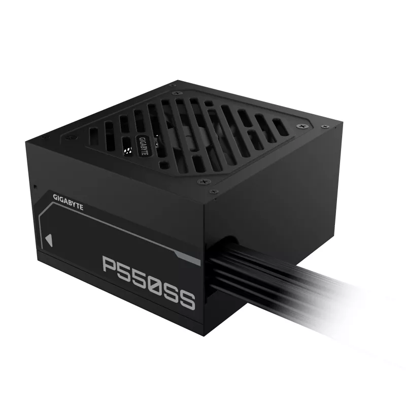 GIGABYTE P550SS Maitinimo blokas - PCIe 5.0, 80 PLUS Silver, 120mm ventiliatorius, ATX 3.0 suderinamas, EU kištukas