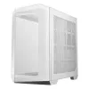 Korpusas MSI MAG PANO 100R PZ Midi Tower Baltas — ATX, 380 mm GPU, 166 mm CPU aušintuvas, 8 plėtros lizdai, 3×2,5 colio + 2×3,5 colio, USB-A×2, USB-C×1