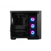 Korpusas MSI MAG PANO 100R PZ Midi Tower Juodas, grūdintas stiklas, palaiko ATX/microATX, 482×290×519 mm
