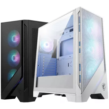 Korpusas MSI MAG FORGE 320R AIRFLOW Micro Tower Baltas