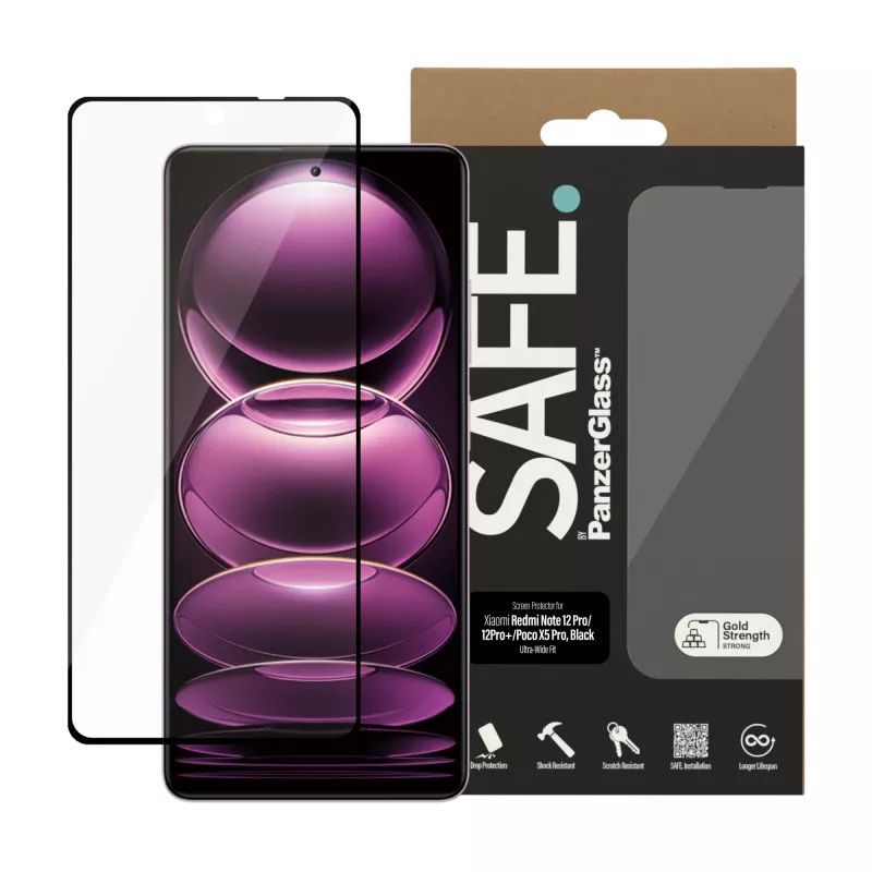 PanzerGlass SAFE. by ® Ekrano apsauginis stiklas Xiaomi Mi 12 Pro 5G | Poco X5 Pro | 12 Pro Plus 5G | Ultra-Wide Fit