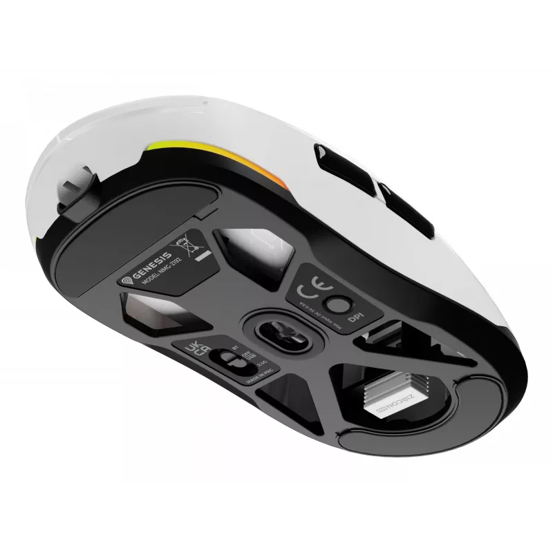 GENESIS Zircon 660 pelė žaidimams Dešiniajai rankai RF belaidis + Bluetooth + USB Type-A Optinė 12000 DPI