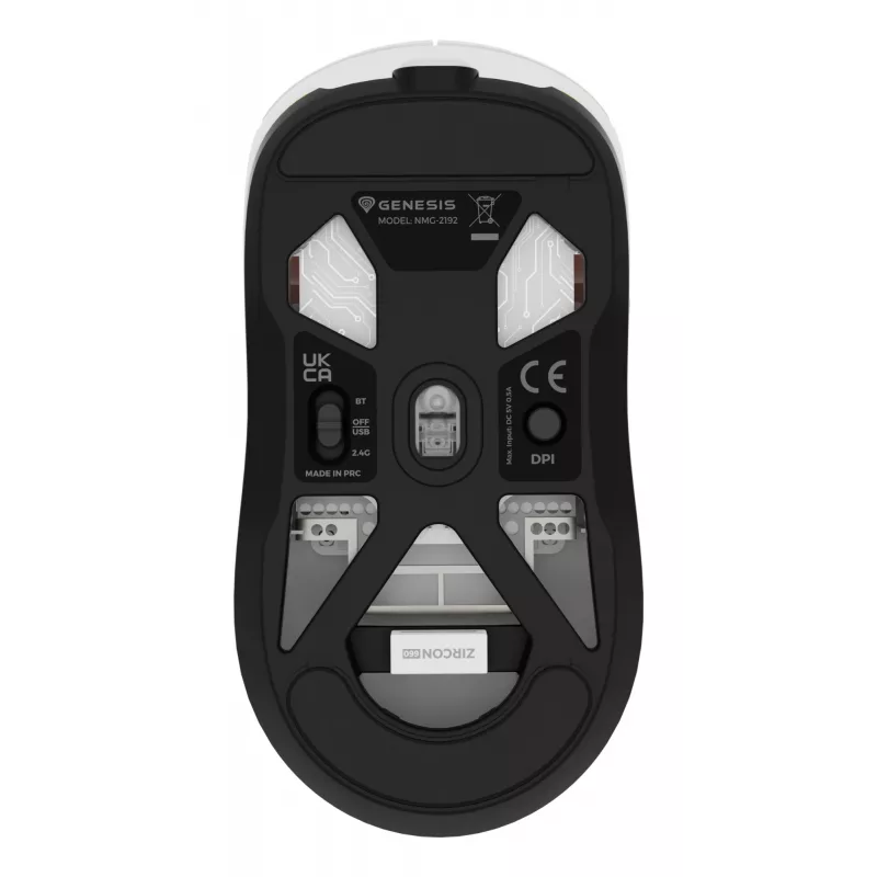 GENESIS Zircon 660 pelė žaidimams Dešiniajai rankai RF belaidis + Bluetooth + USB Type-A Optinė 12000 DPI