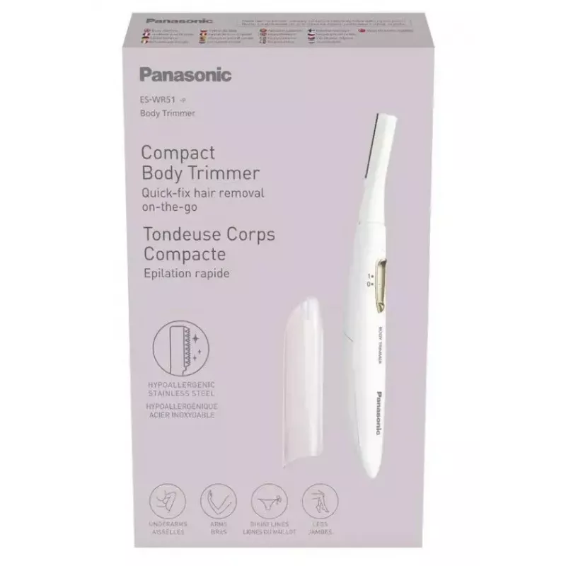 Panasonic kūno trimeris ES-WR51-P503 belaidis baltas - įkraunamas kūno kirpimo aparatas