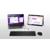 DELL KM555 belaidė klaviatūra ir pelė kombo, tyli, RF Wireless + Bluetooth, QWERTY US International, juoda