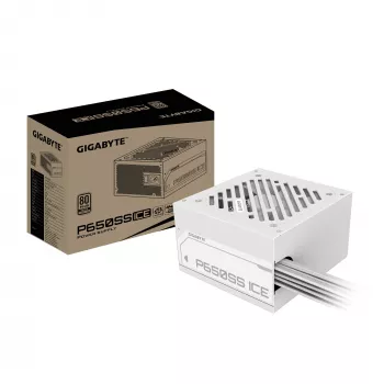GIGABYTE P650SS ICE maitinimo blokas - PCIe 5.0, 80 PLUS Silver, 120 mm ventiliatorius, ATX 3.0 suderinamas, EU kištukas