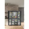 Šaldytuvas šalia šaldiklio Whirlpool WQ9I FO2BX EF laisvai pastatomas 592 L juodas