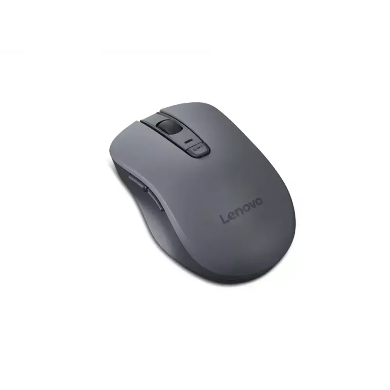 Belaidė ambidekstrinė pelė Lenovo WL310 Office – Bluetooth, optinė 1200 DPI, 6 mygtukai, ratukas, pilka, maitinama baterijomis