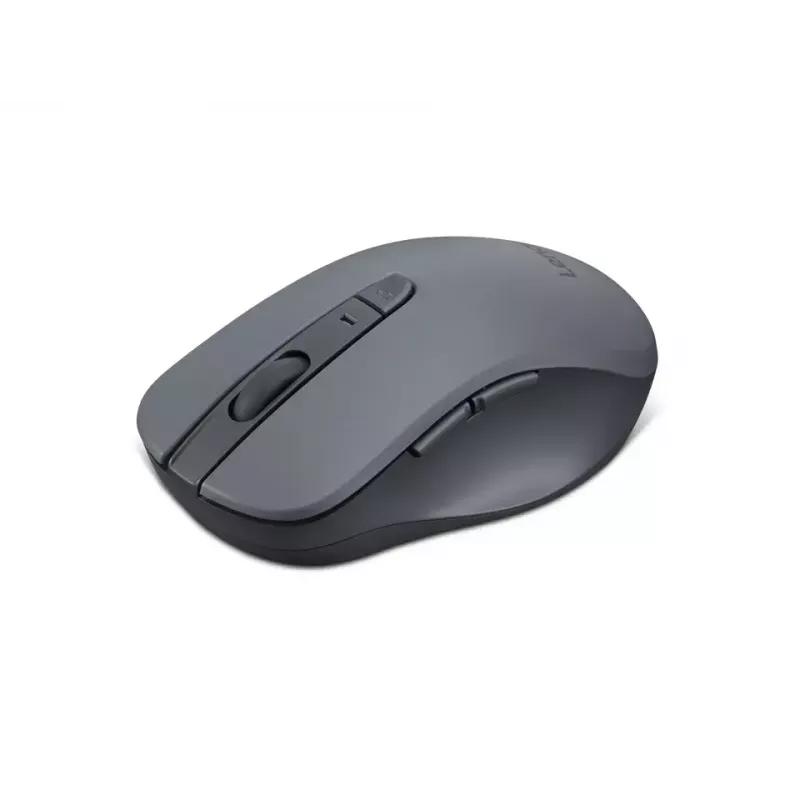 Belaidė ambidekstrinė pelė Lenovo WL310 Office – Bluetooth, optinė 1200 DPI, 6 mygtukai, ratukas, pilka, maitinama baterijomis
