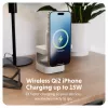 Targus HJ3320WHGL belaidis įkroviklis 3 viename, USB, greitasis įkrovimas, baltas