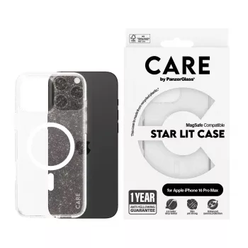PanzerGlass CARE™ by ® Urban Combat Case Star Lit su White MagSafe iPhone 16 Pro Max