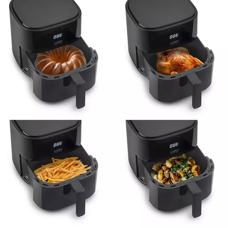 Kepimo krosnelė Caso Designer Air Fryer 6.0 — 1700 W, 6 L talpa, juoda