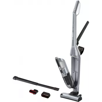 Bosch BCH3P210 2-in-1 belaidis ir tinklinis siurblys, sausas valymas, 0,4 L dulkių talpa, pilka/juoda, 3 kg