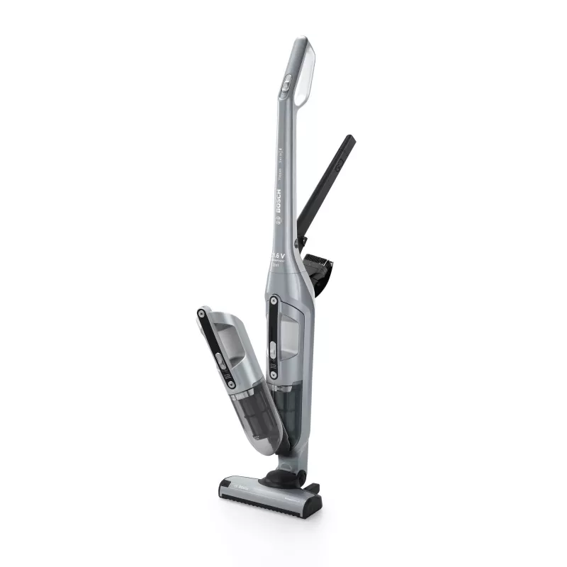 Bosch BCH3P210 2-in-1 belaidis ir tinklinis siurblys, sausas valymas, 0,4 L dulkių talpa, pilka/juoda, 3 kg