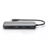 DIGITUS USB-C stotelė, 7 prievadai - HDMI / 2x USB-A 3.2 Gen 2 / GbE / SD / MicroSD - 100W USB Power Delivery