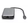 DIGITUS USB-C stotelė, 7 prievadai - HDMI / 2x USB-A 3.2 Gen 2 / GbE / SD / MicroSD - 100W USB Power Delivery