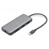 DIGITUS USB-C stotelė, 7 prievadai - HDMI / 2x USB-A 3.2 Gen 2 / GbE / SD / MicroSD - 100W USB Power Delivery