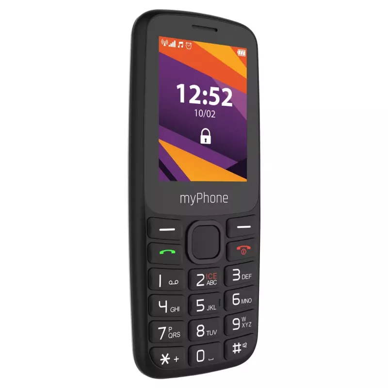 Mobilusis telefonas MYPHONE 6410 LTE | 2.4 colio TFT | Juoda