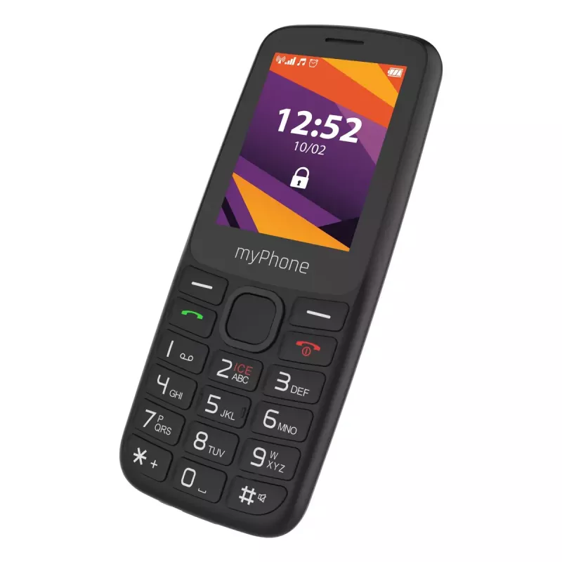 Mobilusis telefonas MYPHONE 6410 LTE | 2.4 colio TFT | Juoda