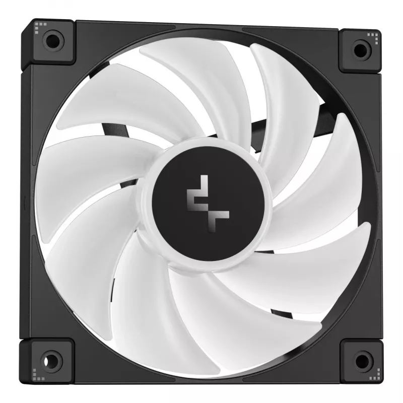 Skysčio aušintuvas DeepCool LT360, 3x 120 mm ventiliatoriai, 2400 RPM, 72.04 cfm, 41 cm vamzdeliai, aliuminio radiatorius, juodas