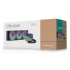 Skysčio aušintuvas DeepCool LT360, 3x 120 mm ventiliatoriai, 2400 RPM, 72.04 cfm, 41 cm vamzdeliai, aliuminio radiatorius, juodas
