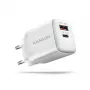 Mobilaus įrenginio įkroviklis Axagon ACU-PQ20W Universal White