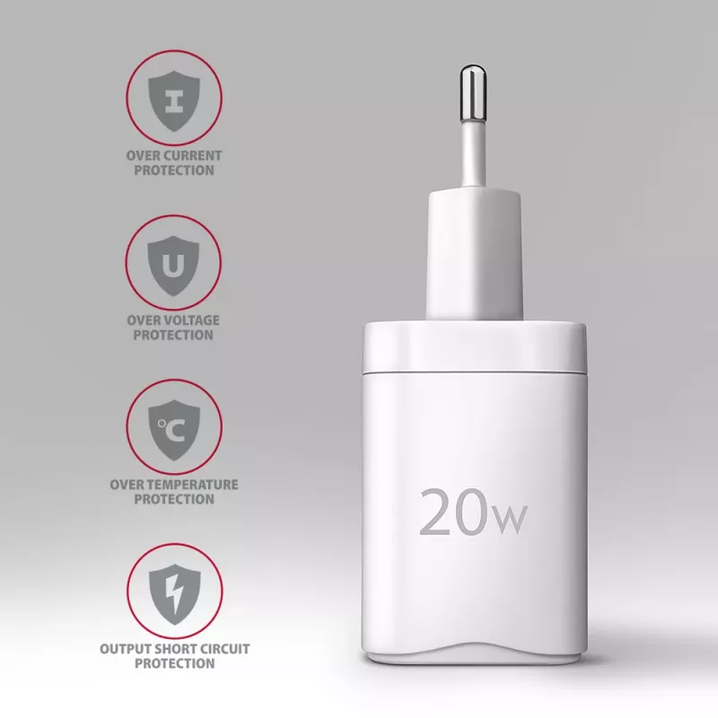 Mobilaus įrenginio įkroviklis Axagon ACU-PQ20W Universal White