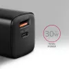 Sieninis įkroviklis Axagon ACU-PQ30 PD3.0 & QC4+ 2xIŠVADAI 30W