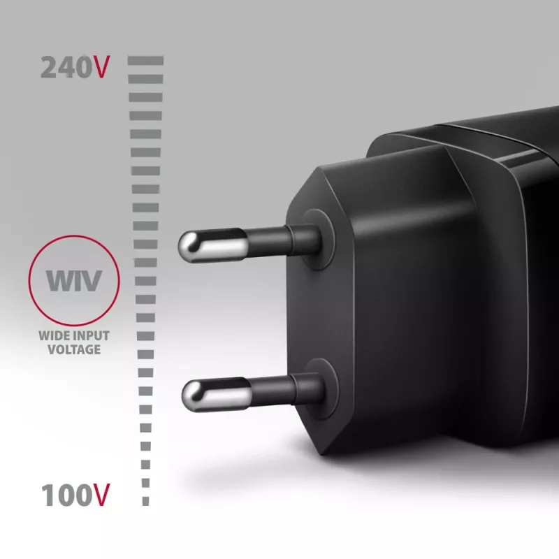 Sieninis įkroviklis Axagon ACU-PQ30 PD3.0 & QC4+ 2xIŠVADAI 30W