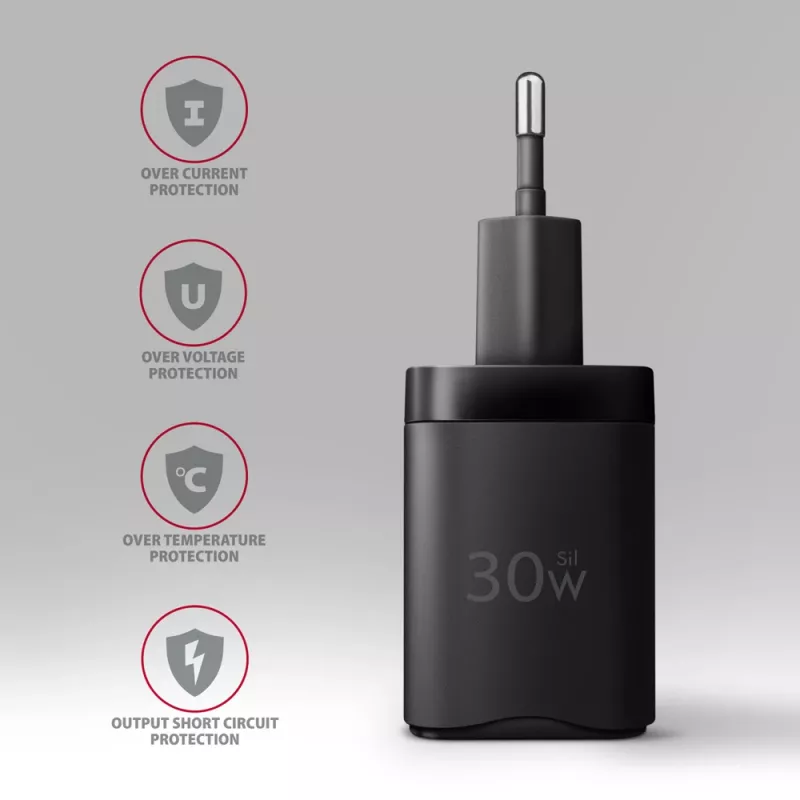 Sieninis įkroviklis Axagon ACU-PQ30 PD3.0 & QC4+ 2xIŠVADAI 30W